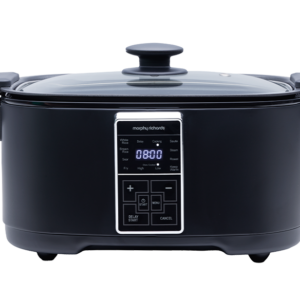 6.5L Rectangle Digital Slow Cooker - Matte Black Digital Panel & Large Capacity