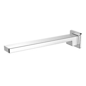 Square Chrome Bath Spout 300mm (Wall Mount)