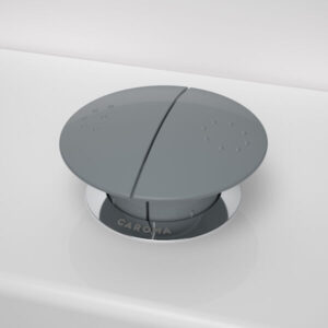 Round Care Button with GermGard Anthracite Grey
