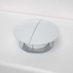 Round Care Premium White Button