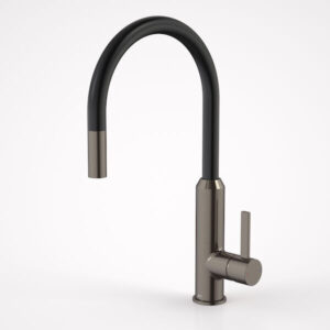 Vixen Retractable Sink Mixer Black Nickel