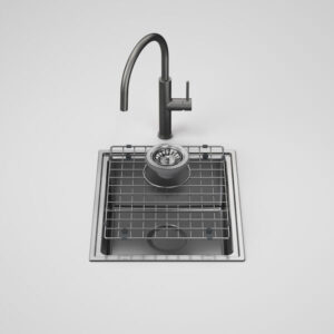 Urbane II Gunmetal Single Bowl Sink and Liano
