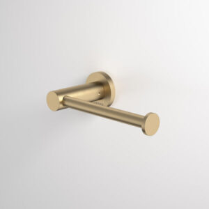 Liano II Brushed Brass Toilet Roll Holder Liano II Brushed Brass Toilet Roll Holder