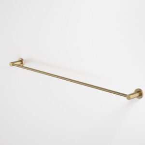 Liano II Brushed Brass Single Towel Rail 840mm