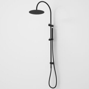 Caroma Liano II Rail Shower with Overhead – Matte Black