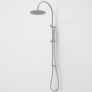 Caroma Liano II Rail Shower with Overhead – Brushed Nickel