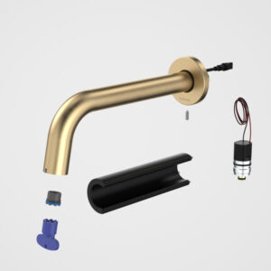 Smart Command Series 3 Brushed Brass Wall Outlet Trim Kit Standard Flow