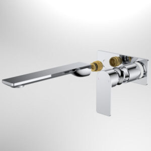 Urbane Rectangular Cover Plate Wall Basin Bath 220mm Chrome Urbane Rectangular Cover Plate Wall Basin Bath 220mm Chrome