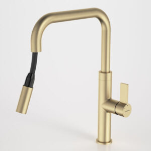 Urbane II Lead Free Brushed Brass Pull Out Sink Mixer