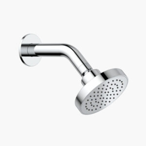 Round Basic Fixed Shower Head, Chrome Finish
