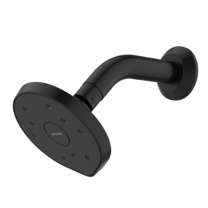 Kiri MK2 Matte Black Low Flow Wall Shower with Modern Arm Kiri MK2 Matte Black Low Flow Wall Shower with Modern Arm