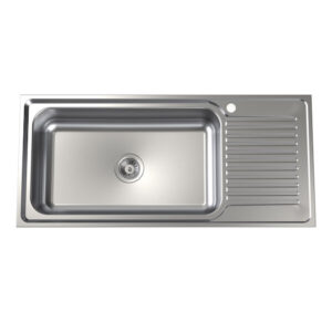 Punch Mega Bowl Sink 1 Tap Hole Left Hand Bowl