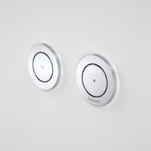 Invisi Series II Round Dual Flush Remote Buttons – Satin Invisi Series II Round Dual Flush Remote Buttons – Satin