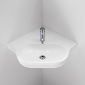 Opal Sole Wall Hung Corner Basin 1TH Opal Sole Wall Hung Corner Basin 1TH