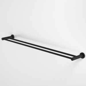 Liano II Double Towel Rail 840mm Matte Black Finish