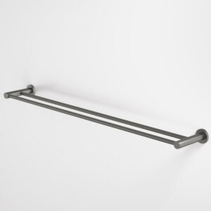 Liano II Double Towel Rail 840mm Gunmetal Finish Liano II Double Towel Rail 840mm Gunmetal Finish