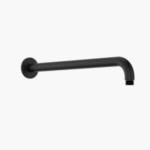 400mm Right Angled Wall Arm in Sleek Matte Black