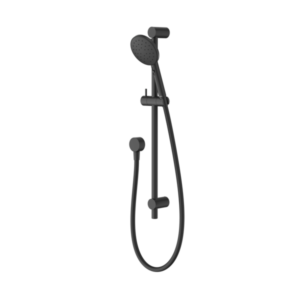 Minimalist MK2 Matte Black Rail Shower Set