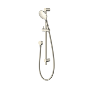 Minimalist MK2 Brushed Nickel Rail Shower Set