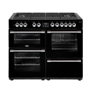 CookCentre Deluxe 110cm Gas Through Glass Range Cooker – Black CookCentre Deluxe 110cm Gas Through Glass Range Cooker – Black