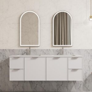 Poseidon Aura Iron Framed LED Mirror Front & Backlit Smart
