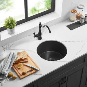 Poseidon Camden Fireclay round insert/undermound sinks