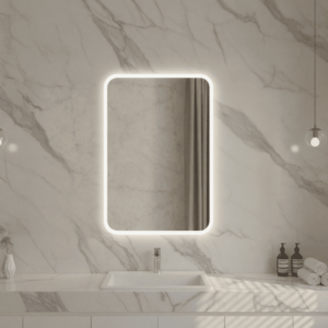 Poseidon Alora LED Backlit Mirror With Pencil Edge & Smart Touch Controls