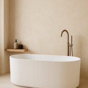 Poseidon Ayana Fluted Freestanding Bathtub