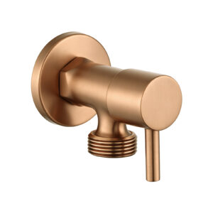 Aquaperla Brushed Copper Washing Machine Stop Tap
