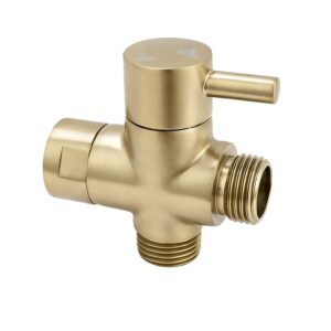 Aquaperla Light Brushed Brass Toilet Bidet Diverter