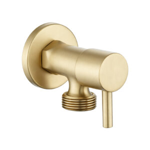 Aquaperla Light Brushed Brass 1/4 Turn Stop Tap