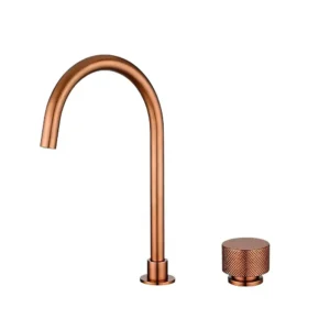 Aquaperla MOON Brushed Copper Split Basin Mixer